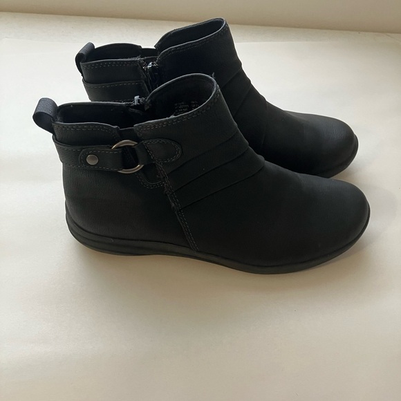 Earth Sprit Booties Women’s Sz 6.5‎ Black Size Zip Fall Comfort Casual - Picture 1 of 6